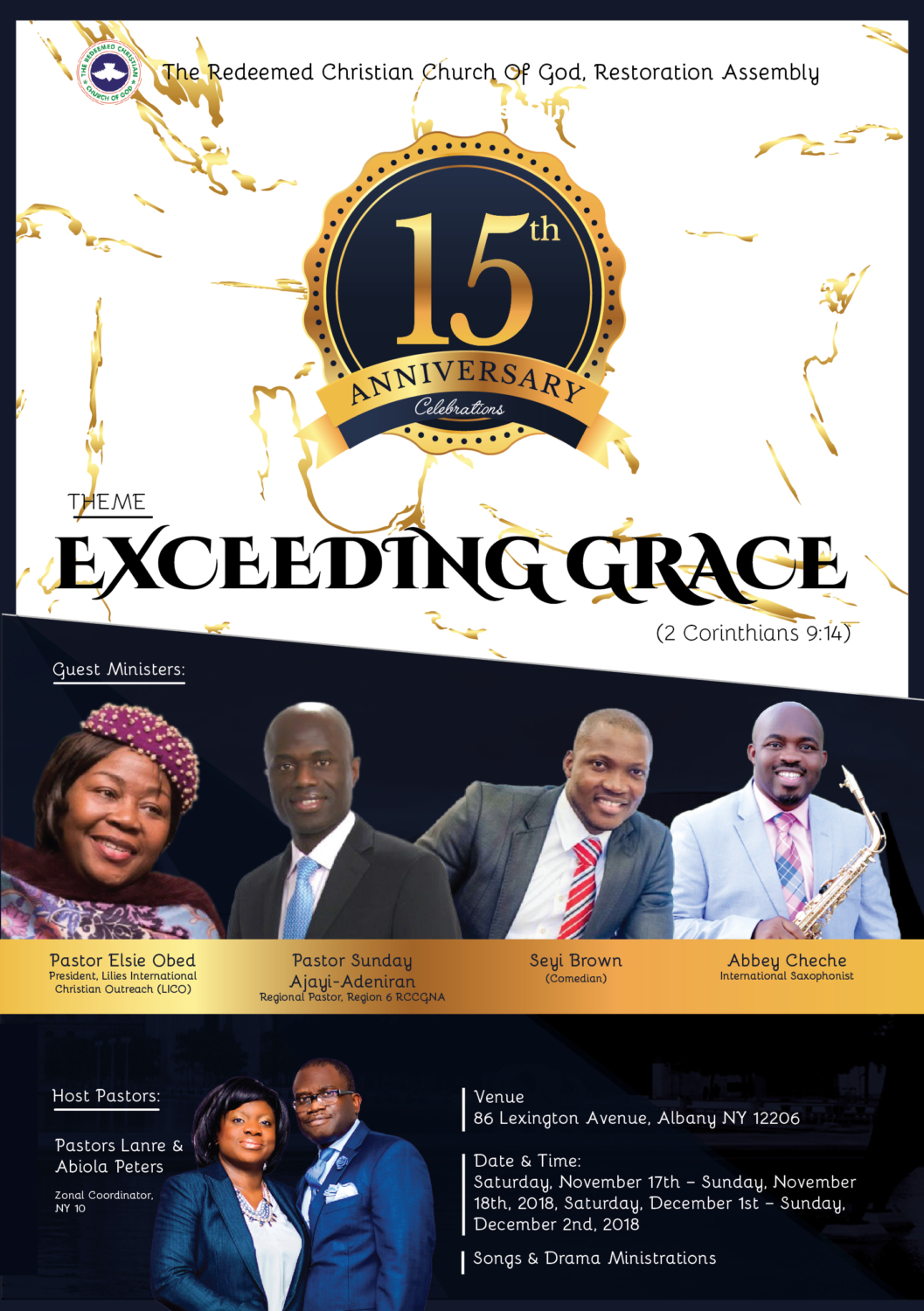 EXCEEDING GRACE – RESTORATION ASSEMBLY ALBANY