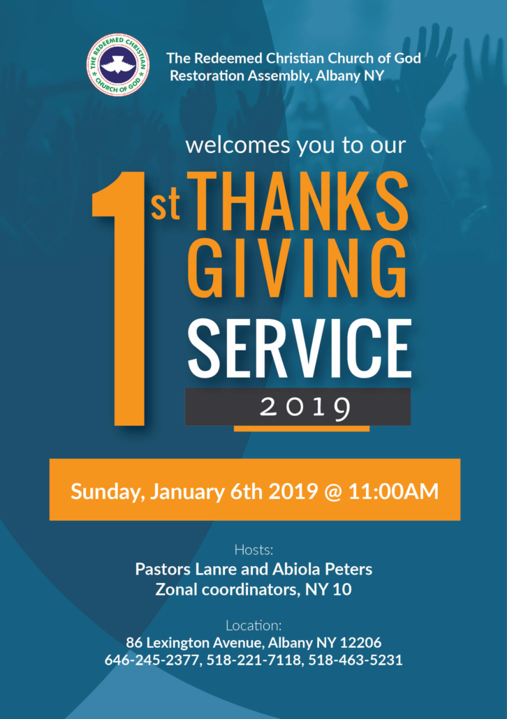 RCCG Albany Thanks Giving Service